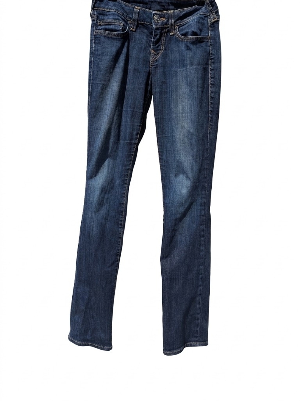 Y2K True Religion Trisha Bootcut Jeans Low Rise Horseshoe Pocket Indie Sleaze